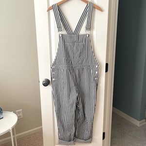 Kittenish by Jessie James Decker Striped Overalls